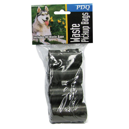PDQ DOG WASTE BAGS BLK 80PK 52112